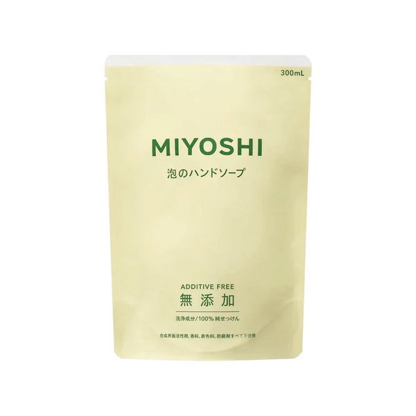 미요시 무첨가 순한 거품 핸드 비누 리필 300ml