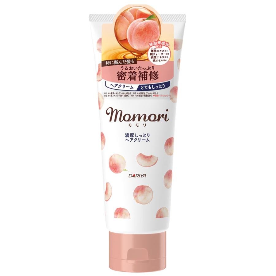모모리 피치 리치 모이스트 헤어 크림 건조하고 손상된 모발용 150g