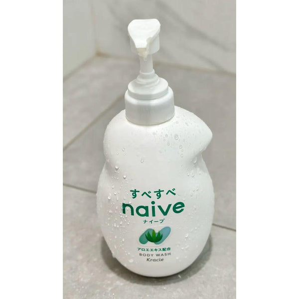 나이브 모이스춰라이징 식물 기반 알로에 바디 워시 펌프 병 530ml