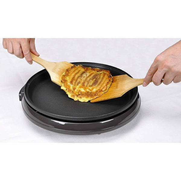 오야나기 천연 그을음 대나무 주걱 와이드 대나무 주방 터너 28cm