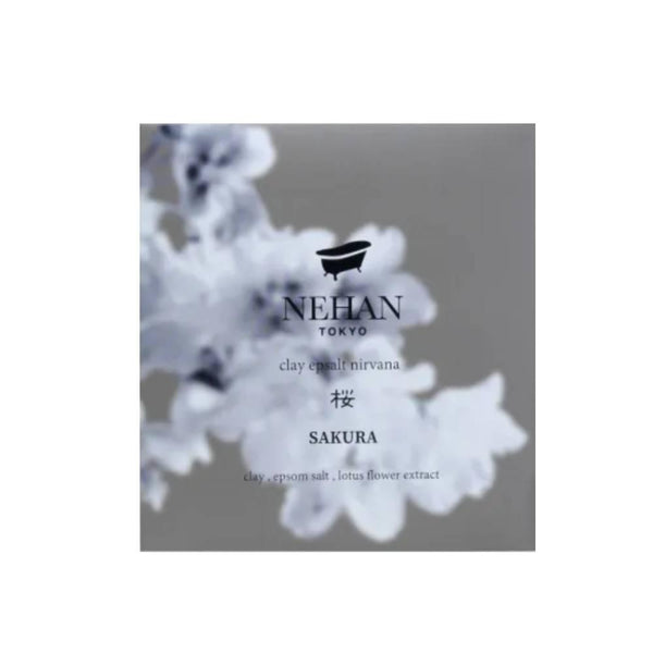 Nehan Tokyo 클레이 목욕 & 목욕 소금 벚꽃 블렌드 100g