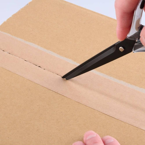 Nikken 스마트 가위 붙지 않는 사무용 가위 박스 커터 200mm 포함