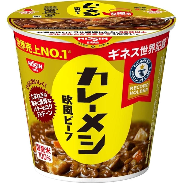 닛신 카레 메시 쇠고기 인스턴트 카레 라이스 컵 107g