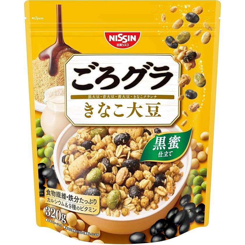 닛신 고로구라 검은콩 그래놀라 흑두 콩가루 맛 320g