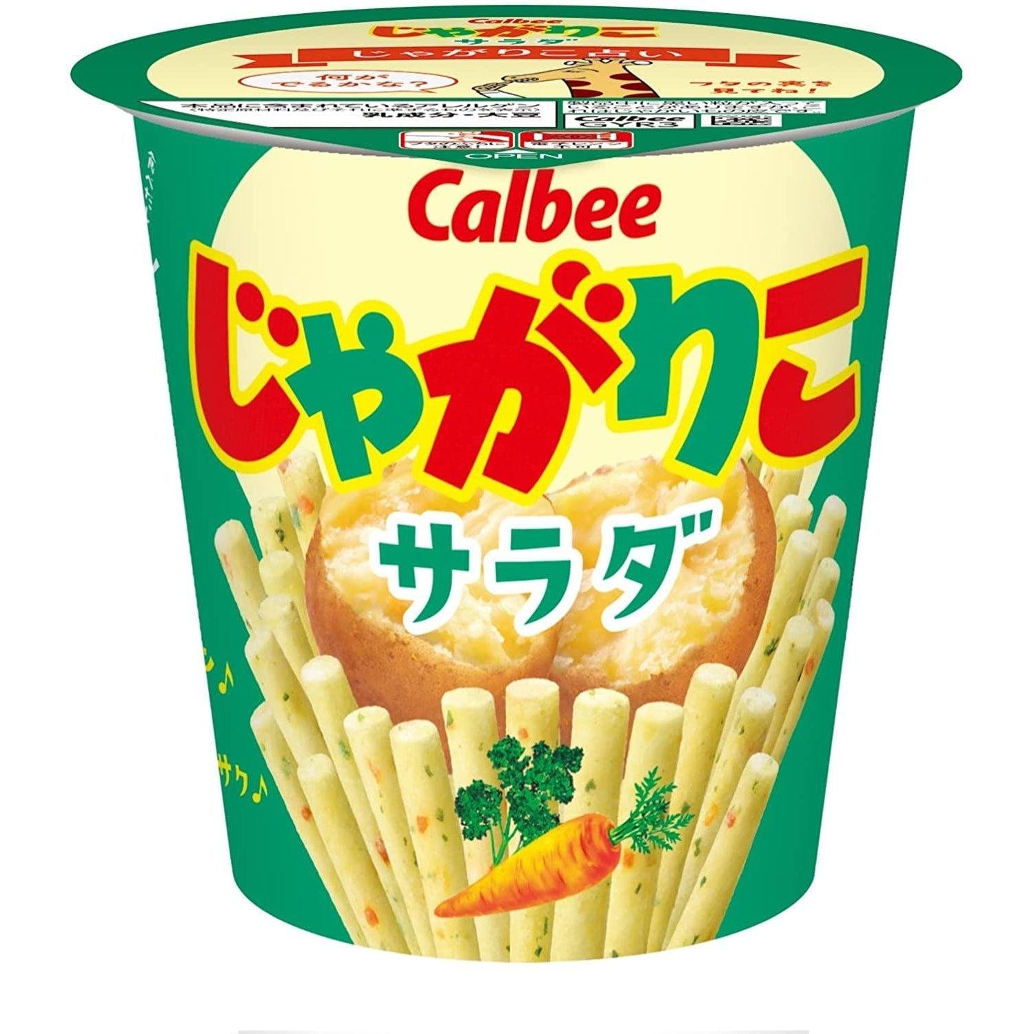 칼비 자가리코 샐러드 감자스틱 세이보리 크런치 스낵 57g