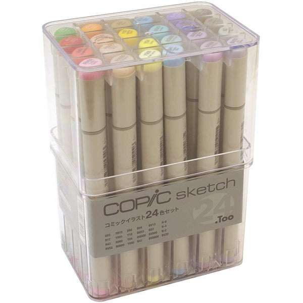 Copic Milticolor 스케치 마커 세트 전문 아트 마커 24색