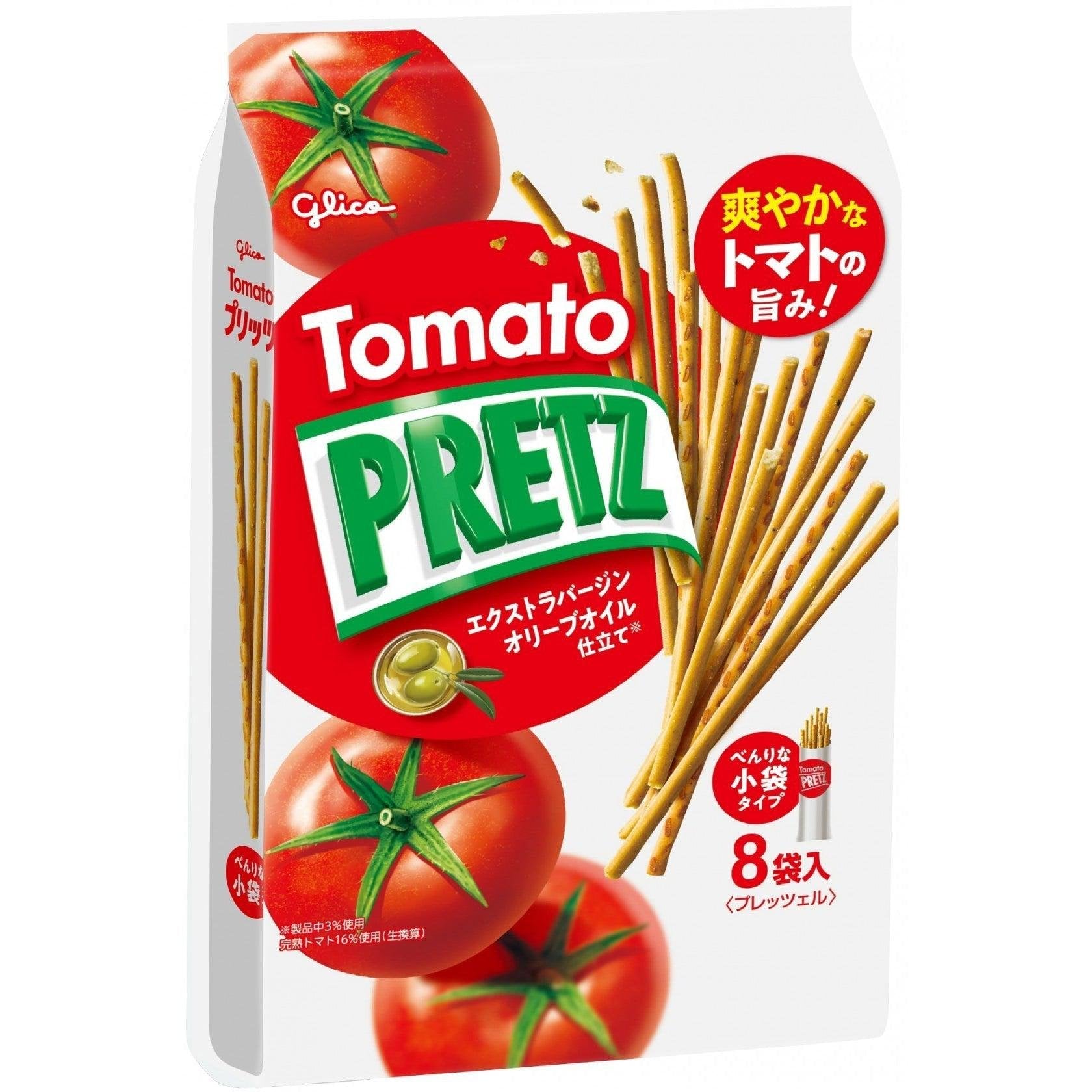 글리코 프레츠 토마토 비스킷 스틱 세이보리 크런치 스낵 110g