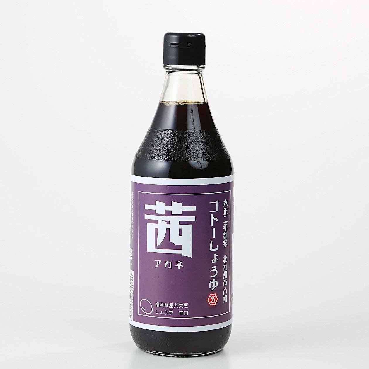 고토 아마쿠치 간장 일본식 간장 아카네 500ml
