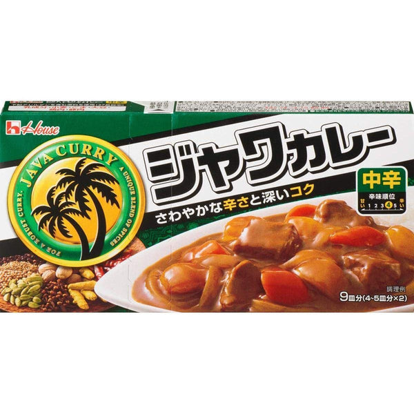 하우스푸드 자바 카레 중간맛 (일본식 카레 루 큐브) 185g