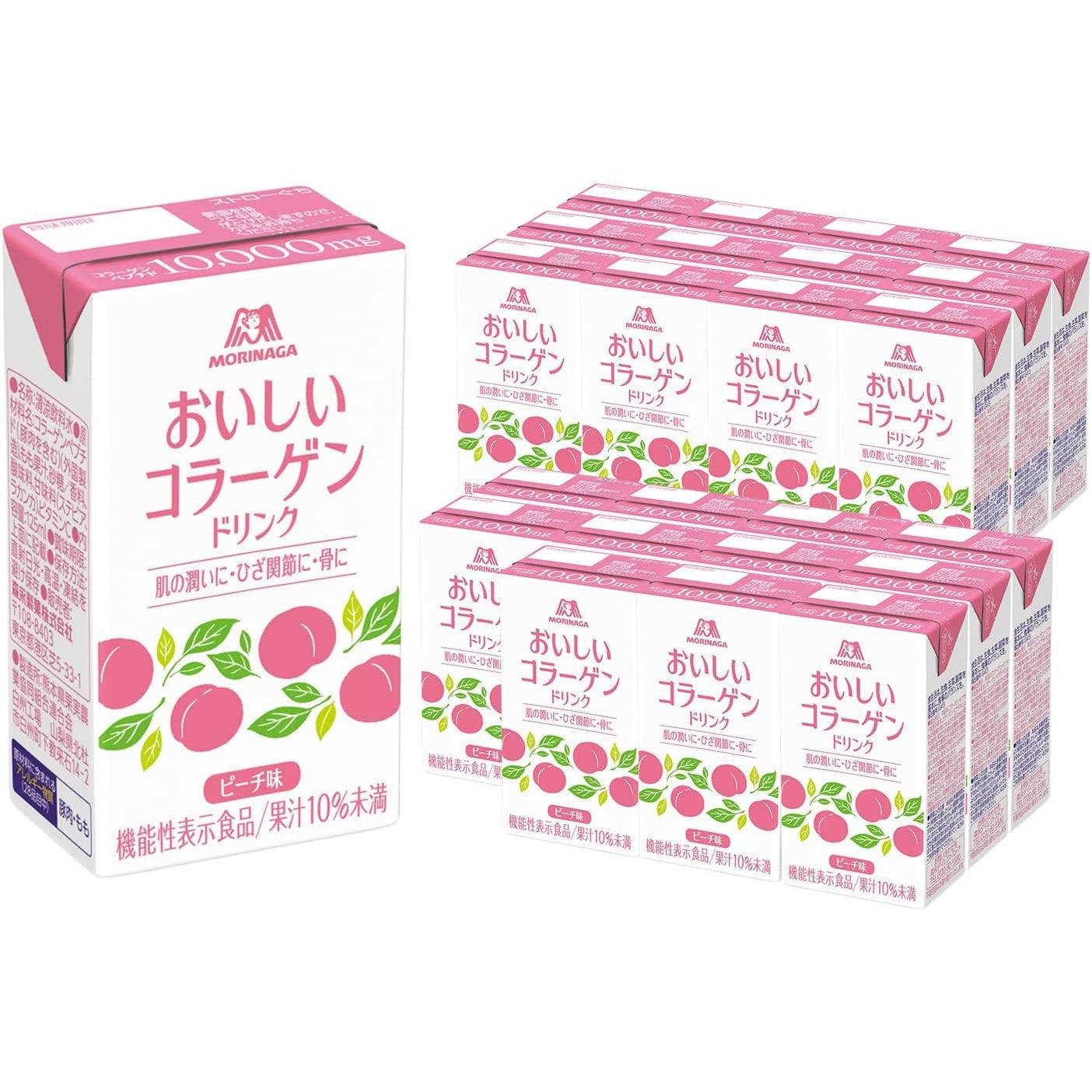 모리나가 오이시 콜라겐 드링크 복숭아맛 (24개입)