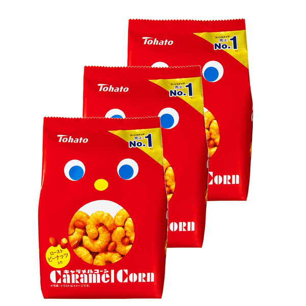 토하토 땅콩 캬라멜 옥수수 퍼프 70g (3봉지)