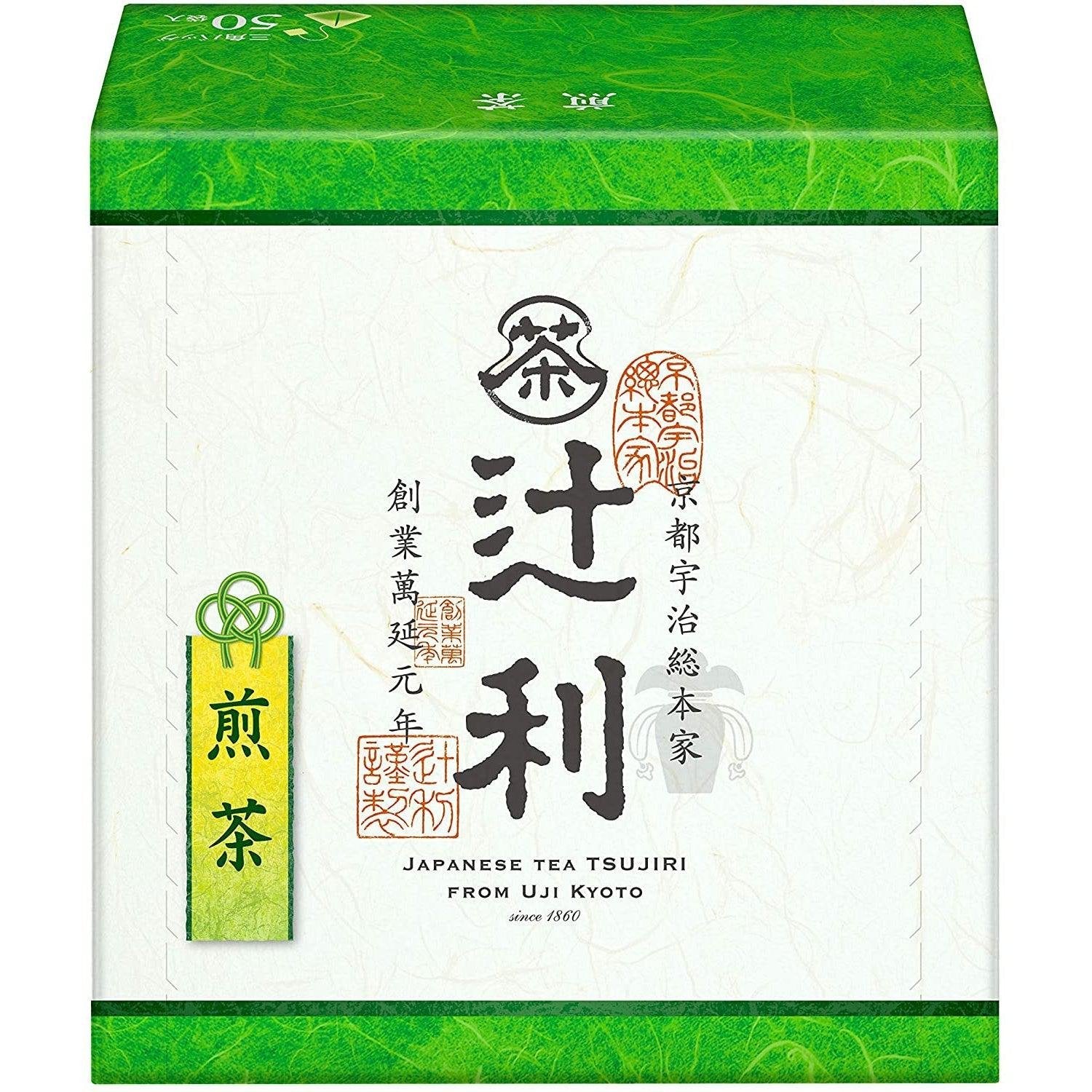 츠지리 일본 센차 녹차 티백 50ct.