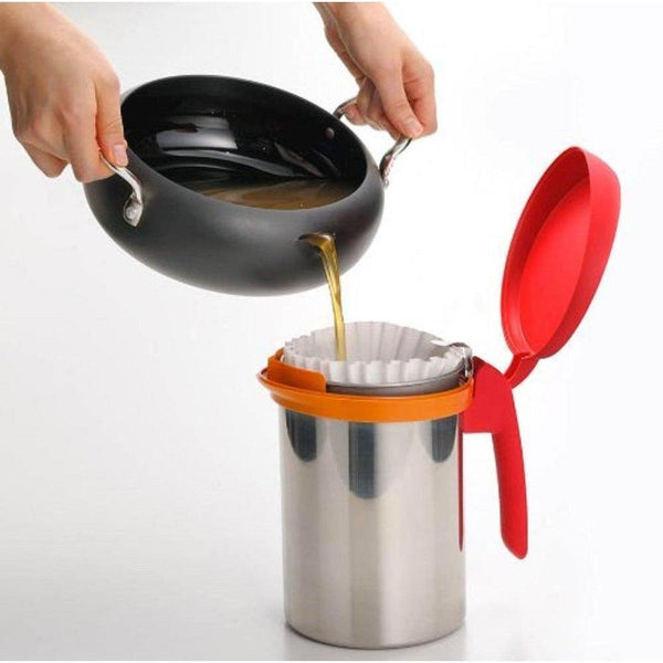 Uchicook Roka 냄비 식용유 필터 냄비 레드 UCS1RD