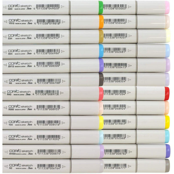Copic Milticolor 스케치 마커 세트 전문 아트 마커 24색