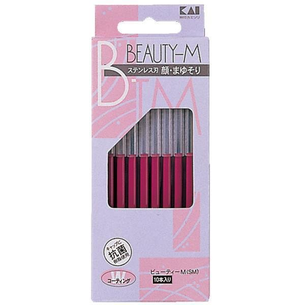 KAI 뷰티-M 얼굴 및 눈썹용 면도기 10 면도기