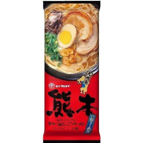 마루타이 구마모토 마유 흑마늘기름 돈코츠 인스턴트 라면 3팩