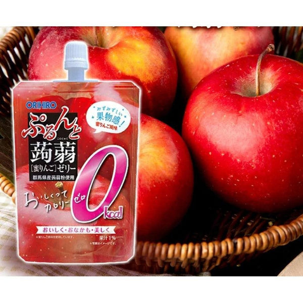 오리히로 마실 수 있는 곤약 젤리 칼로리 프리 다이어트 보조제 사과맛 130g