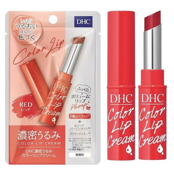DHC 컬러 립 크림 무향 내추럴 립스틱 레드 1.5g