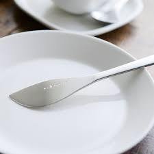 소리 야나기 스테인레스 스틸 디자이너 버터 나이프 식기세척기 안전 17cm