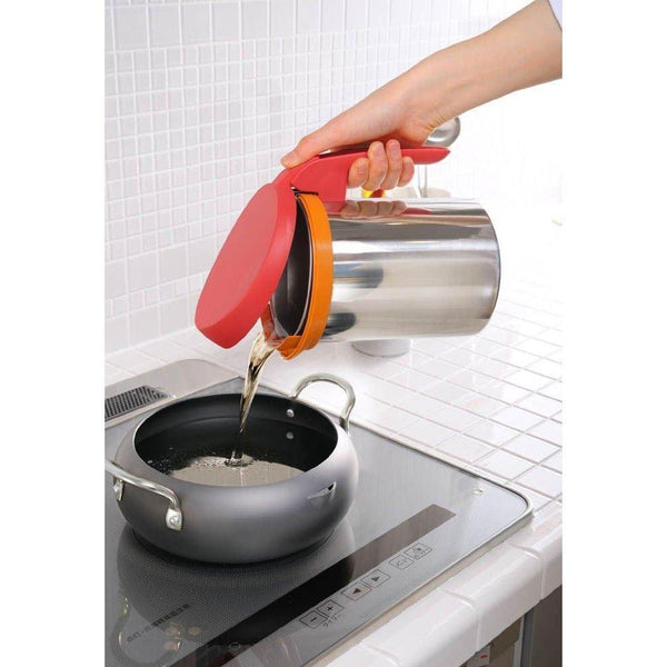 Uchicook Roka 냄비 식용유 필터 냄비 레드 UCS1RD