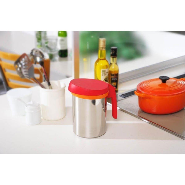 Uchicook Roka 냄비 식용유 필터 냄비 레드 UCS1RD