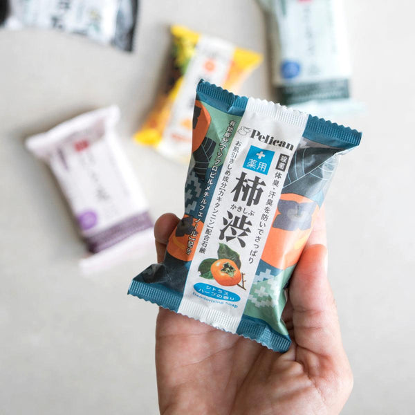 펠리칸 비누 약용 감 탄닌 바디 바 비누 80g