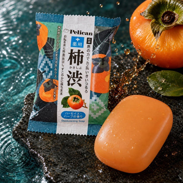 펠리칸 비누 약용 감 탄닌 바디 바 비누 80g