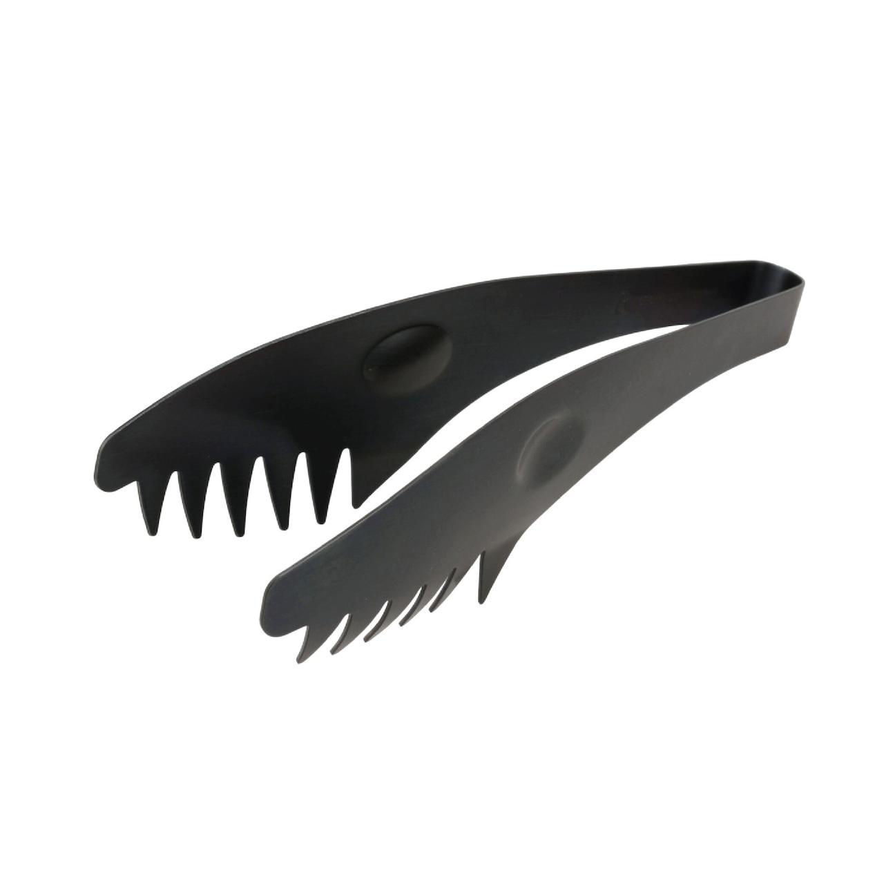 Ptygrace Handy Tongs 다용도 톱니 모양의 검은색 집게 170mm