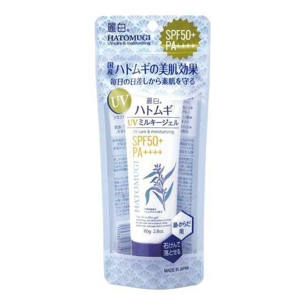 하토무기 레이하쿠 선스크린 더 UV 밀키 젤 SPF50+ 80g