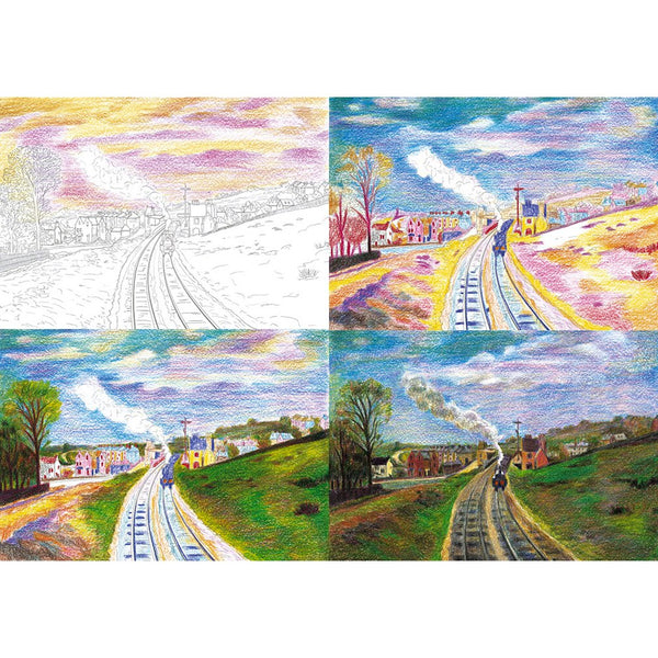 사쿠라 컬러 쿠피 연필 일본 크레용 연필 18색 세트