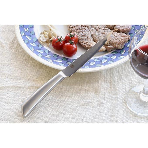 사타케 올 메탈 스테이크 나이프 다마스커스 스틸 블레이드 120mm