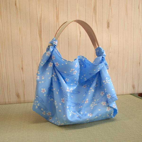 세이란 보자기 파란색 떠다니는 꽃 면 보자기