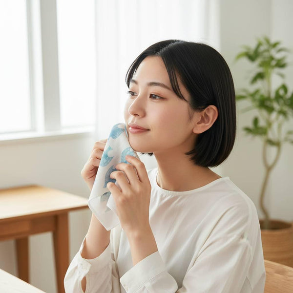 7개의 층 모슬린 접시 천 파랑새 디자인 면 접시 수건