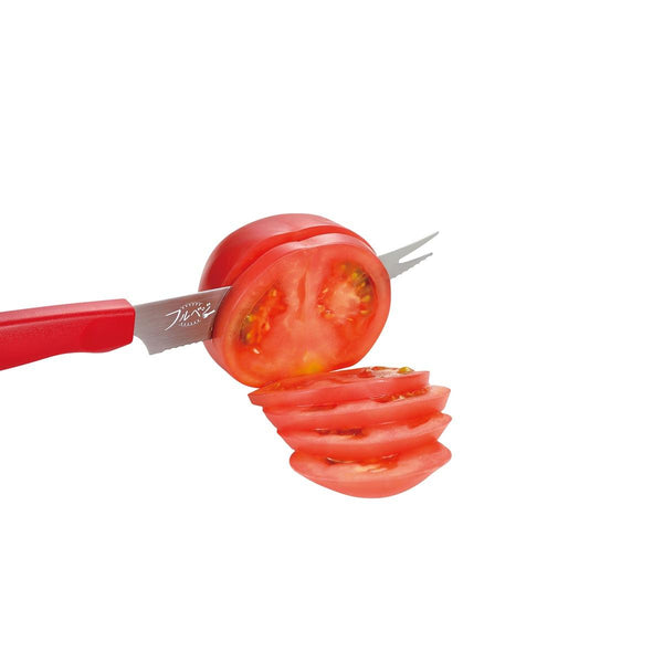 시모무라 곡선 톱니 모양의 바 나이프 토마토 & 치즈 갈래 나이프 230mm