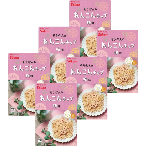 소칸우메렌콘칩 매실맛 연근칩 18g (6개입)