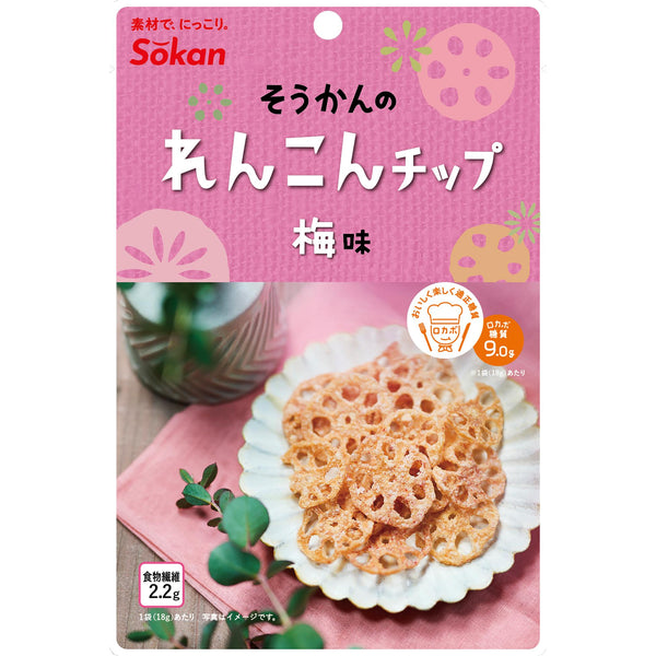 소칸우메렌콘칩 매실맛 연근칩 18g (6개입)
