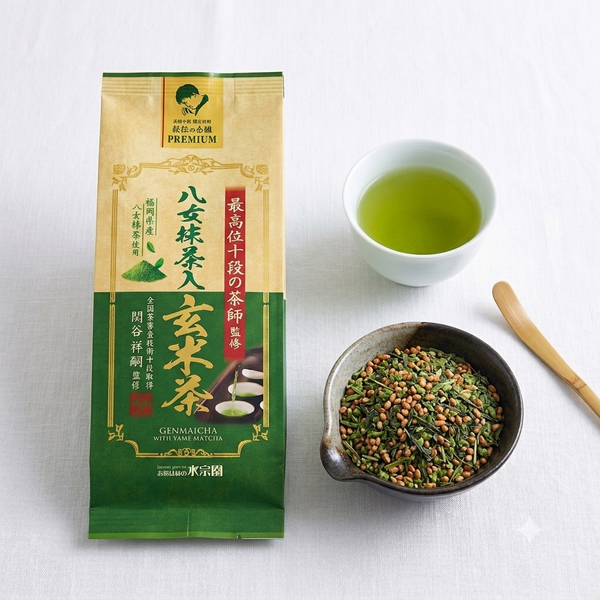 스이소엔 겐마이차 현미 녹차 & 야메 말차 블렌드 150g