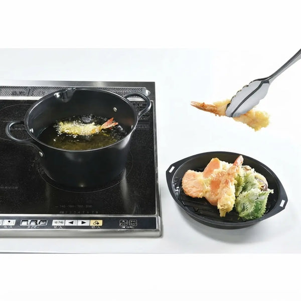 Summit 다용도 철 요리 냄비(기름 배출 트레이 포함) 16cm
