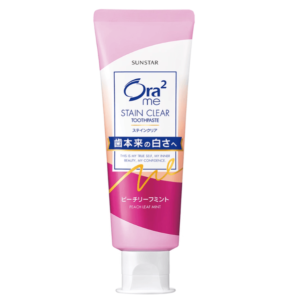 썬스타 Ora2 얼룩 제거 치약 피치민트맛 130g