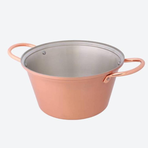 다나베 고전도 구리 스튜 냄비 손잡이 및 뚜껑 15cm