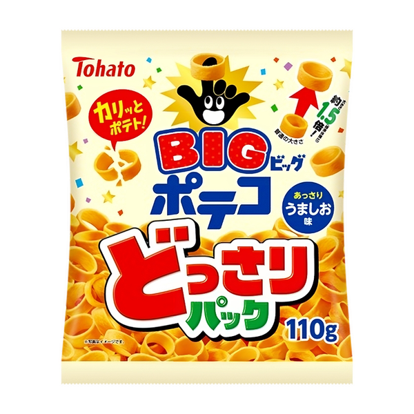토하토 포테코 링형 감자칩 소금간 빅 110g (3개입)