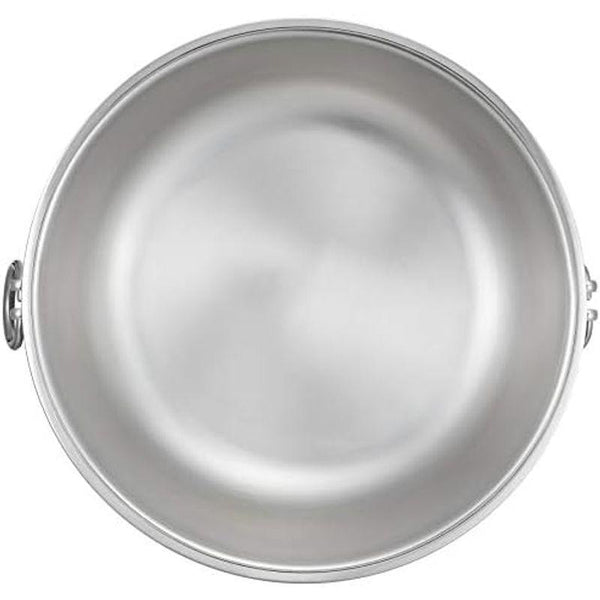 뚜껑과 손잡이가 있는 2섹션 샤브샤브 냄비 25cm