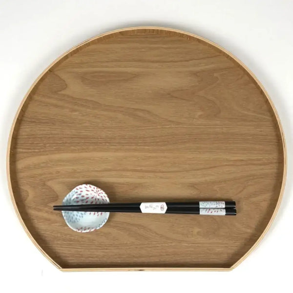 와카사 옻칠 젓가락 미노야키 작은 접시 불꽃 23ct