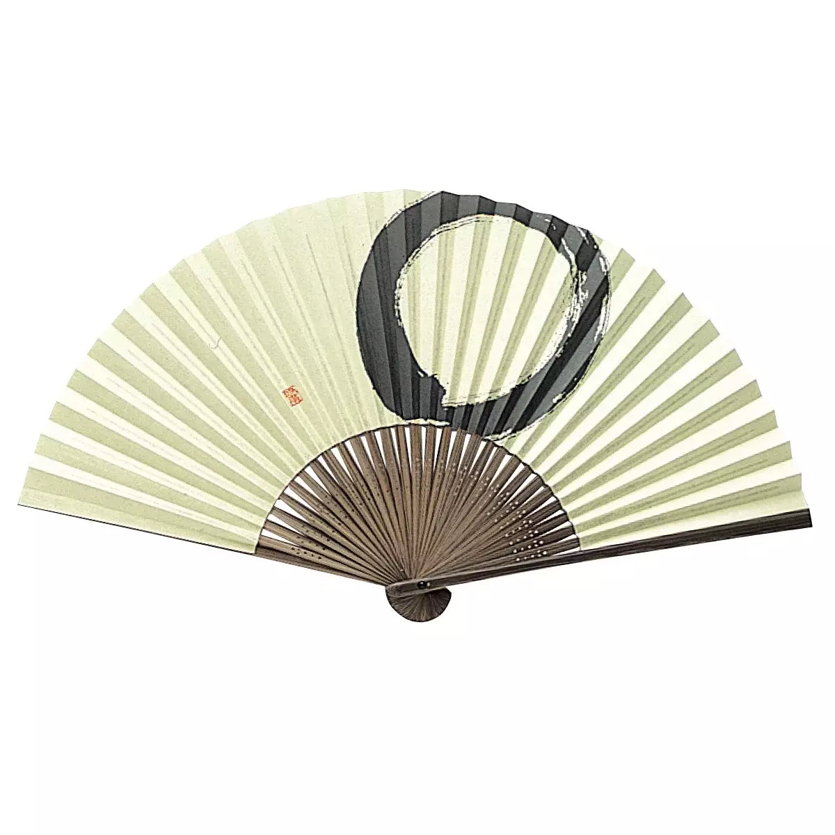 Yamani Enso Zen Circle Sensu 휴대용 부채 22.5cm