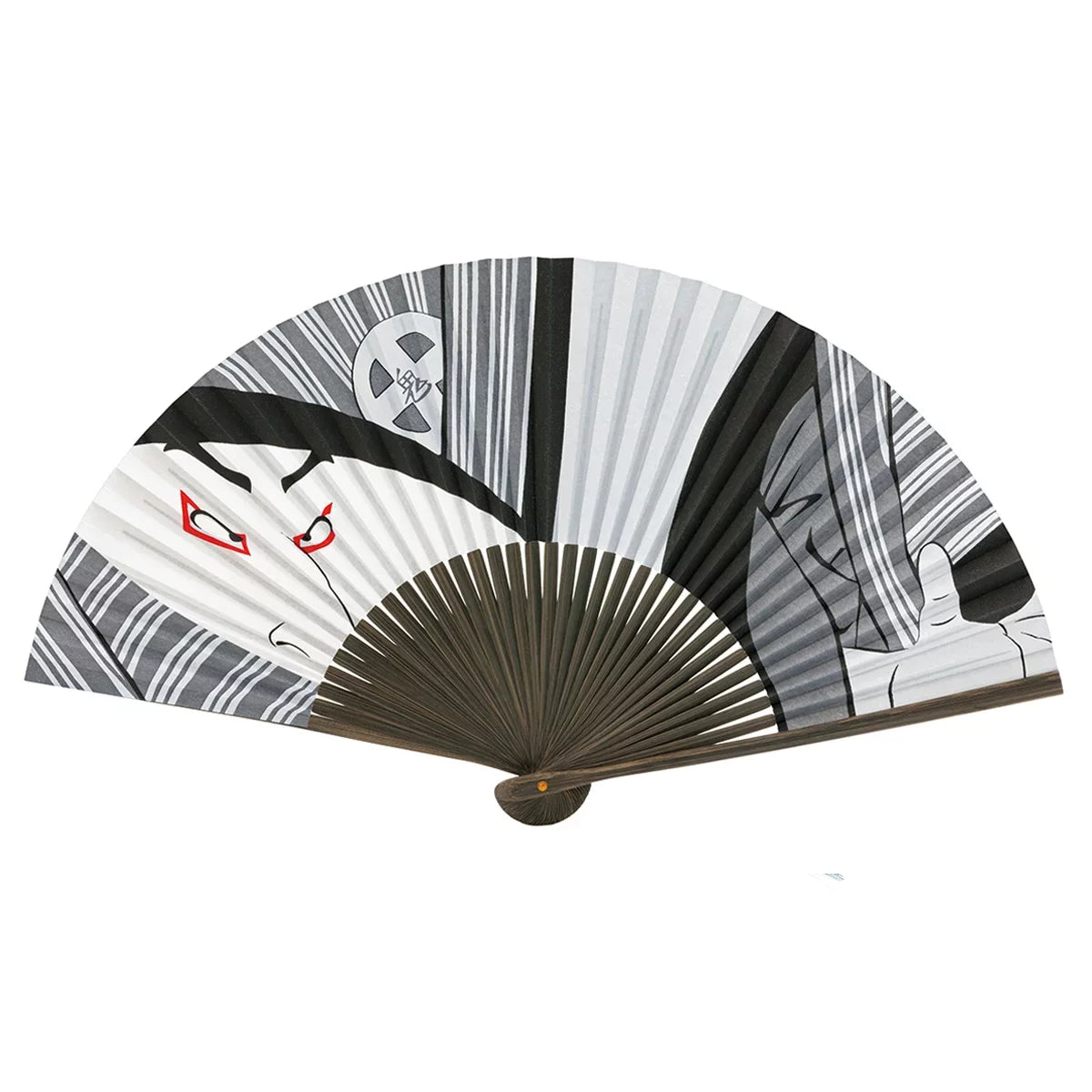야마니 가부키 디자인 일본 센수 접이식 팬 21.5cm