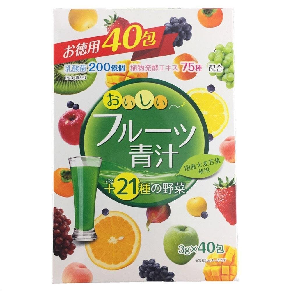 유와 오이시 혼합 과일 아오지루 녹즙 40포
