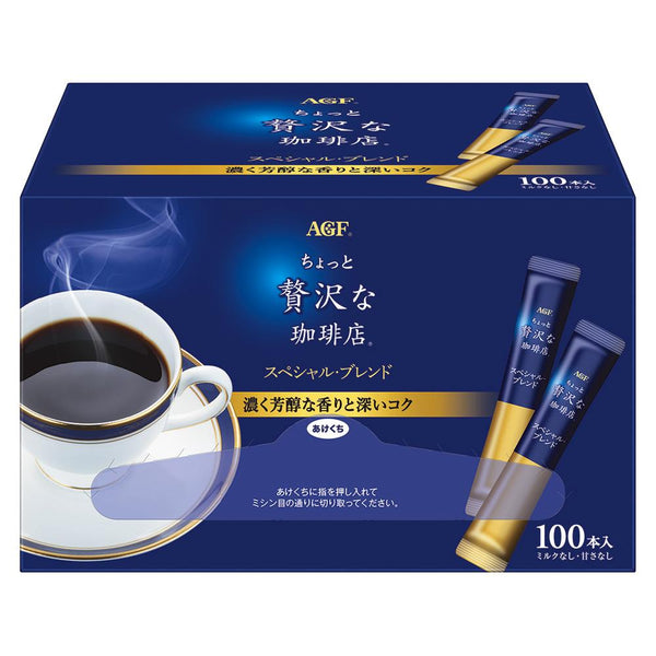 AGF 인스턴트 블랙 커피 패킷 커피숍 블렌드 100스틱