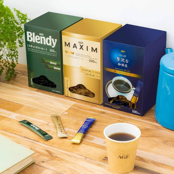 AGF 인스턴트 블랙 커피 패킷 커피숍 블렌드 100스틱