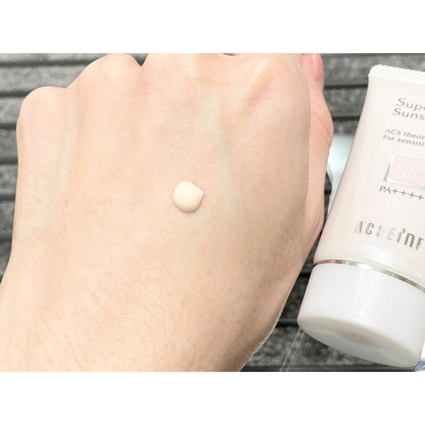 민감한 피부용 아크세인 슈퍼 선실드 브라이트 핏 선스크린 SPF50+ 40g