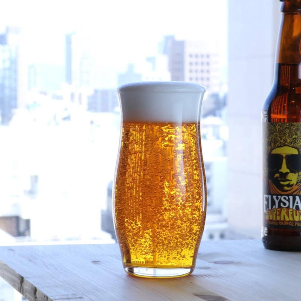 Aderia Craft Beer Glass Convex Stylish 프리미엄 유리 제품 대형 420ml